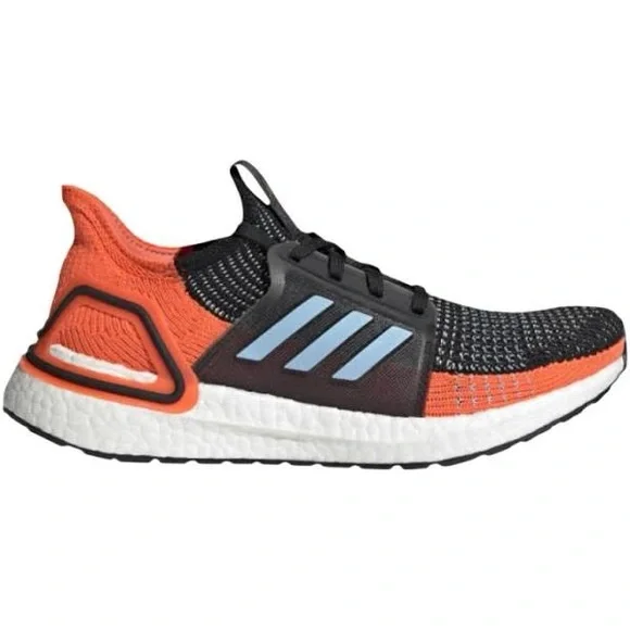 adidas gazelle silver green womens adidas Ultraboost 19 Shoes - Women's - Core Black Five / Solar Orange